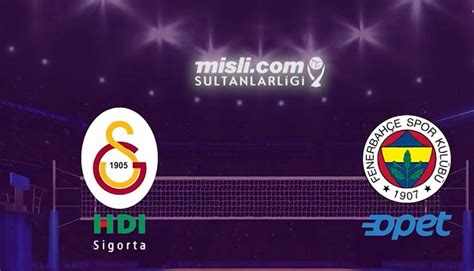 Sultanlar Ligi'nde derbi zamanı: Galatasaray, Fenerbahçe'ye konuk oluyor